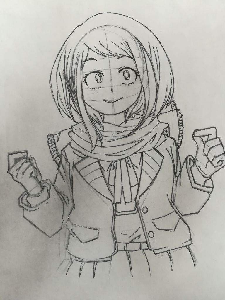 Ochako Uraraka || Art Process | Anime Amino