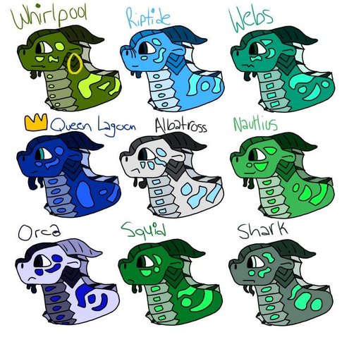 Seawing canon character design sheet part 2 Wings Of Fire Amino