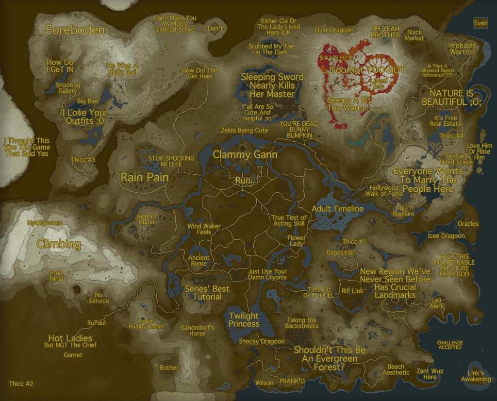 Botw's Map, According To Me 