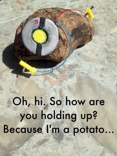 glados potato plush