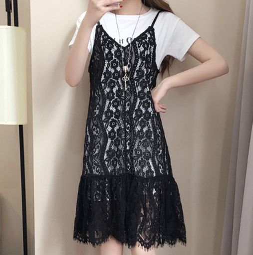T-shirts Under Slip-in Dresses Korean Fashion Amino