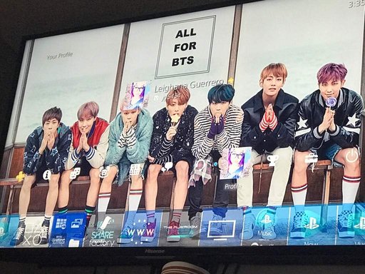 Bts on my ps4 background! ARMY's Amino