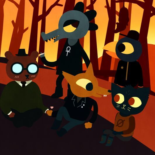 night in the woods characters 3d
