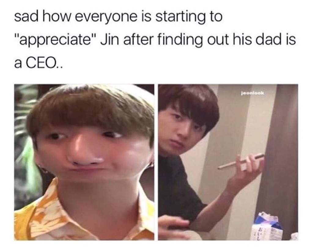 Jin's Dad is a CEO? | ARMY's Amino