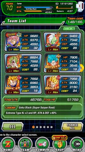 All Of My Dokkan Battle Teams Dragonballz Amino