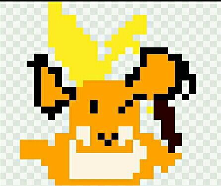 Really Really Bad Raichu Pixel Art Pokémon Amino