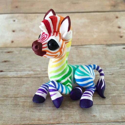 rainbow zebra stuffed animal