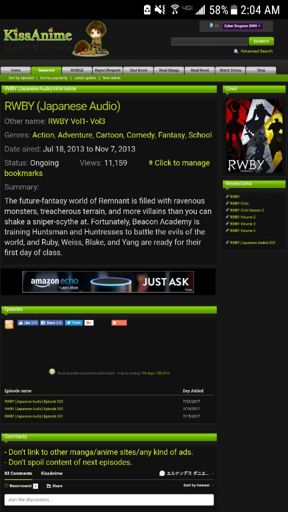 RWBY Vol. 1-3 Japanese Remake on Kissanime | RWBY Amino