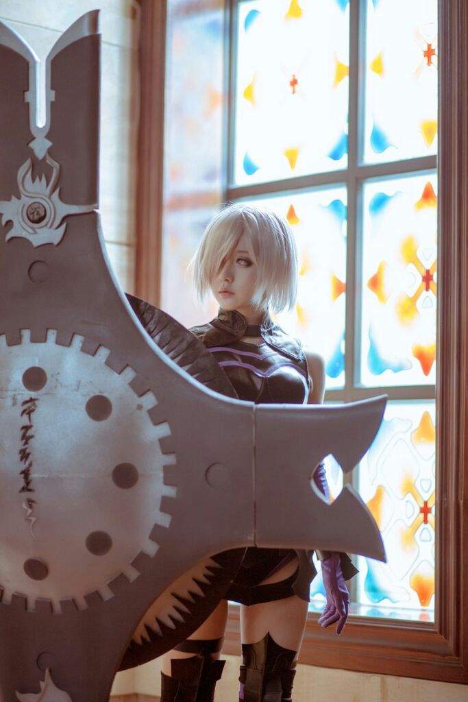 Mashu Kyrielight 🛡fategrand Order🛡 Cosplay By 空气娘 😍👌 Anime Amino 6951