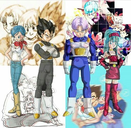 vegeta and bulma making trunks