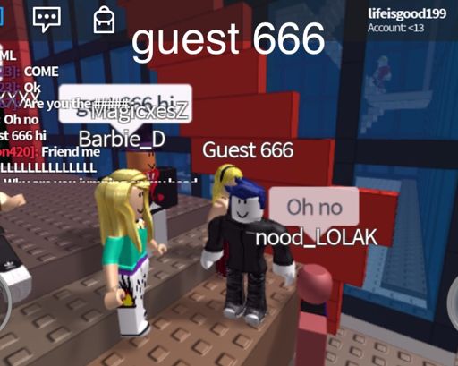 Guest 666 Is In My Game Roblox Amino