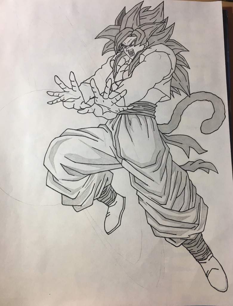 Super Saiyan 4 Gogeta Drawing Dragonballz Amino