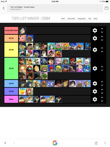 Corrin MU Chart | Smash Amino