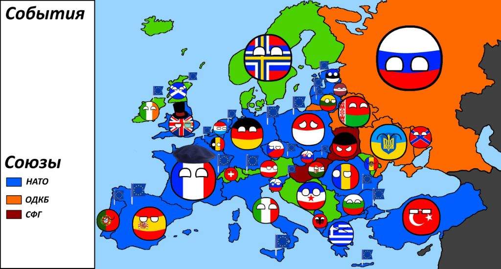 Map Of Europe Polandball Amino