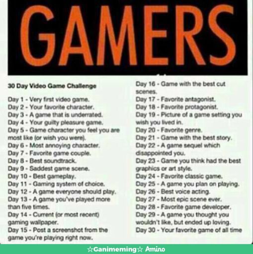 30 Day Challenge Wiki Animegames Amino