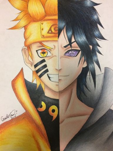 Dibujo naruto & sasuke | •Boruto Amino Fans• Amino