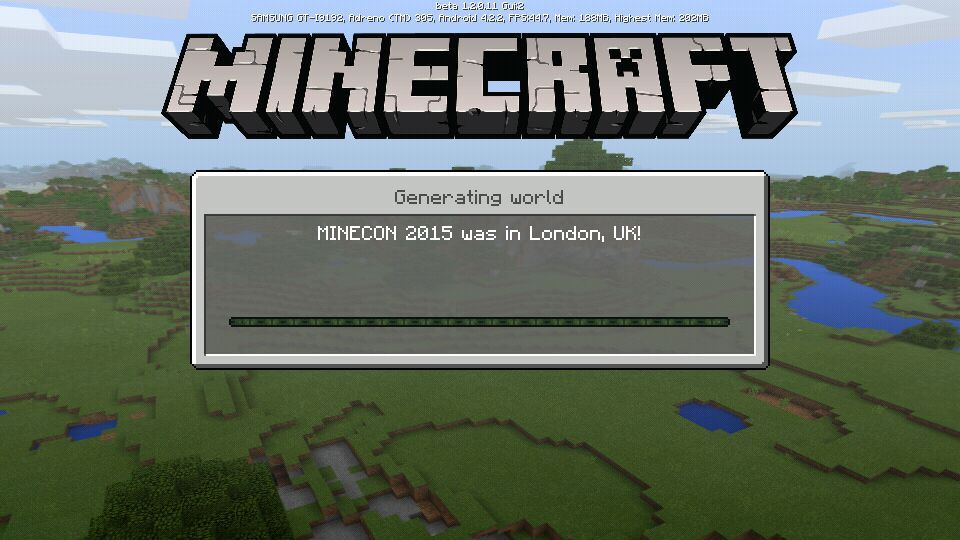 minecraft loading screen