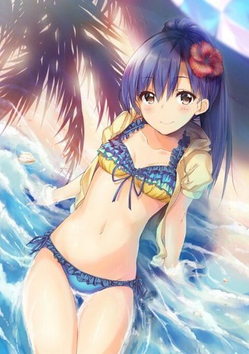 Anime babe bikini