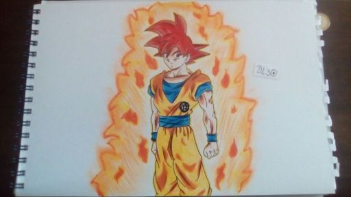 ????Dibujo de Goku SSJ Dios Rojo???? | ⚡ Dragon Ball Super Oficial⚡ Amino