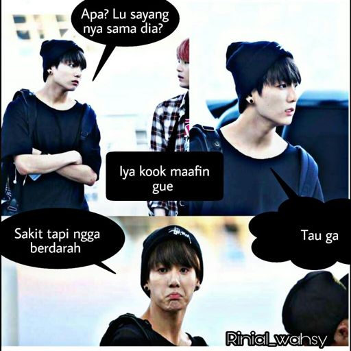 Meme Lucu Stiker Wa Bts Bahasa Indonesia Cute Images
