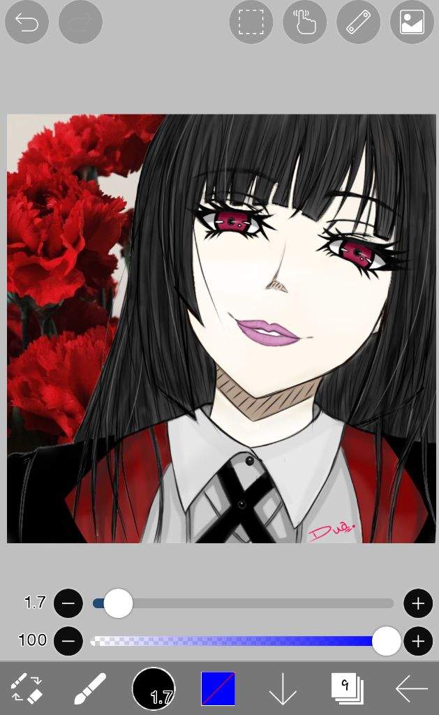 Yumeko Jabami || Digital Drawing | Anime Amino