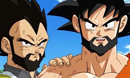 Goku e vegeta com barba | Otanix Amino
