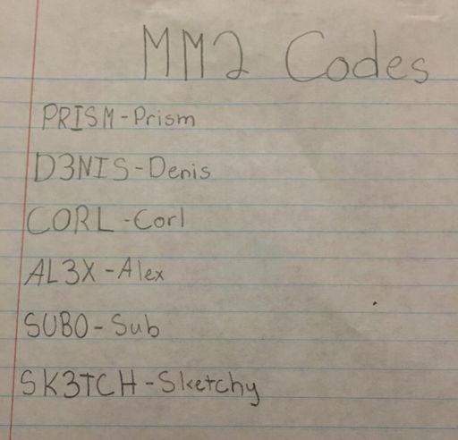 Roblox Mm2 Knife Codes