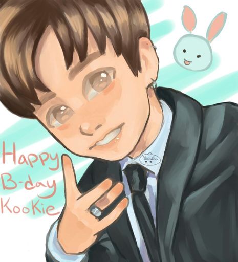 Happy Birthday Kookie Fanart ヾ(¯∇￣๑) | K-Pop Amino