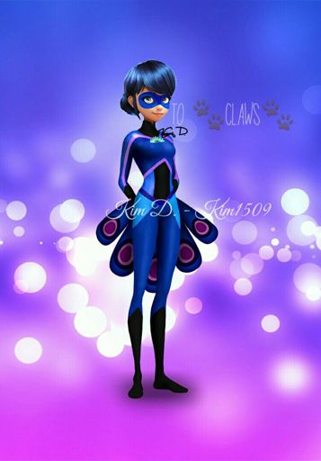 Marinette as Peacock (By Kim1509) | Miraculous Amino