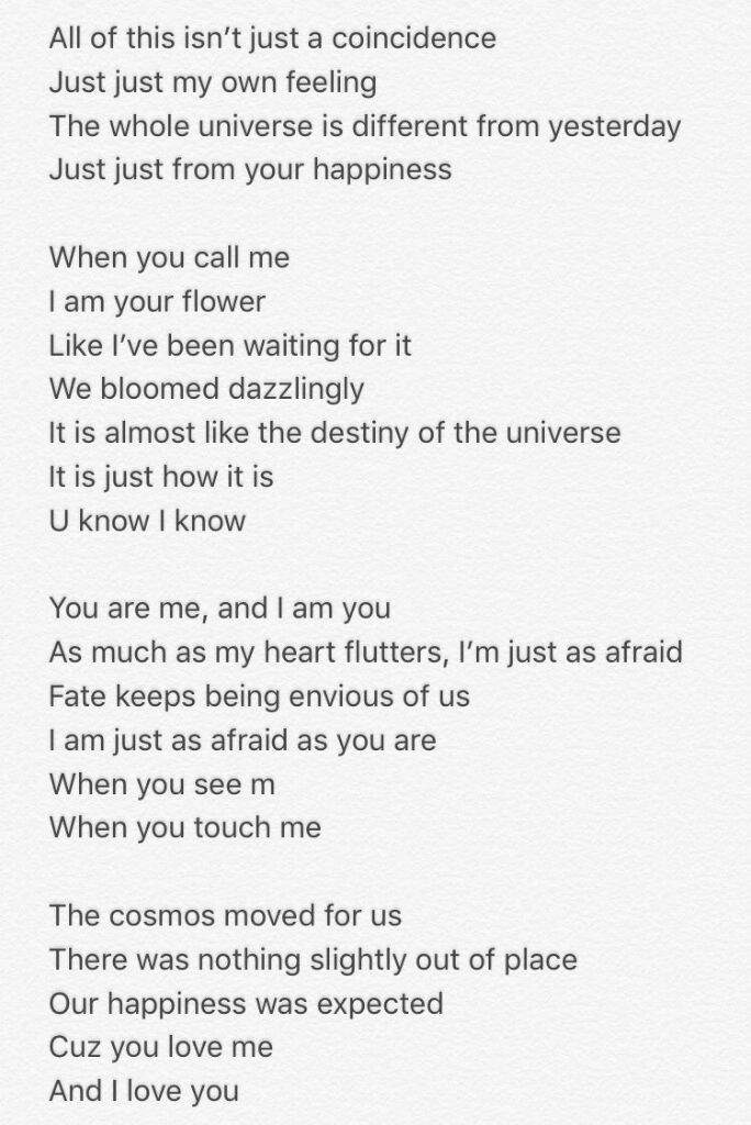 #Serendipity Lyrics.. | ARMY's Amino