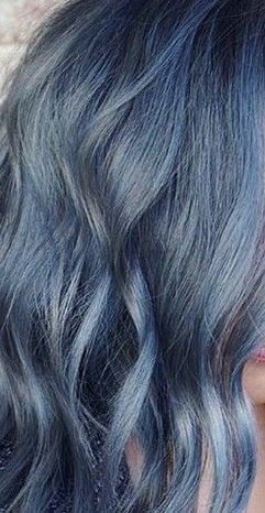 Denim Blue Hair Color on a Guy | Hair Amino