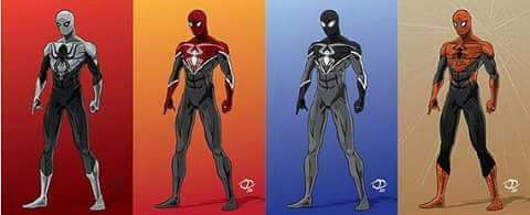 Trajes alternativos de Spider Man fans arts 5 Cómics Amino