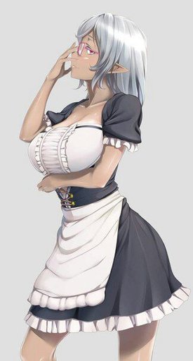 Skinny anime maid dickforlily