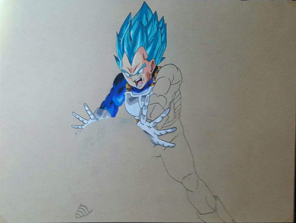 Vegeta Ssj Dios Azul Dibujarte Amino