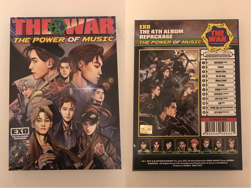 The War The Power of Music unboxing EXO 엑소 Amino