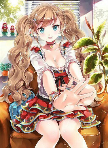 Anime curly messy sexy