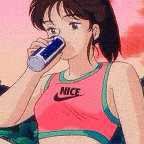 90 S Anime Girl Aesthetic - anime girl