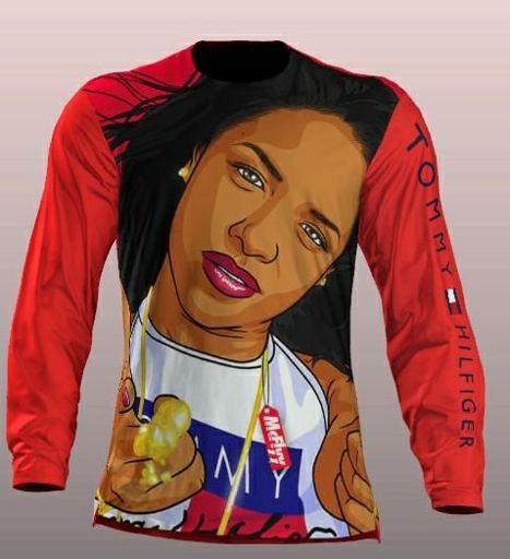 aaliyah tommy hilfiger shirt