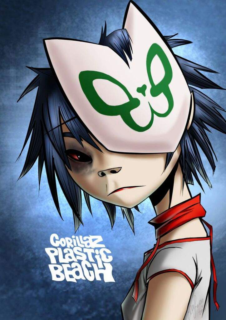 Dibujo de noodle Gorillaz Español Amino