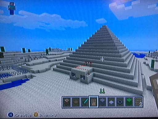 Pyramid Trap Door Roof Redstone Entrance Minecraft Amino