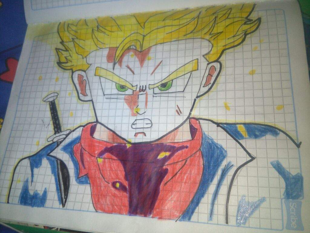 Mipropioarte Hey Hola Les Traigo Un Dibujo De Dragon Ball Z Inspirado