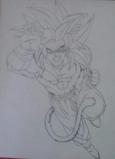 Goku ssj4 hecho con un lapiz 2 H-B Y un lapiz 5B .....para dibujar no es  necesario tener exelentes materiales. | DibujArte Amino
