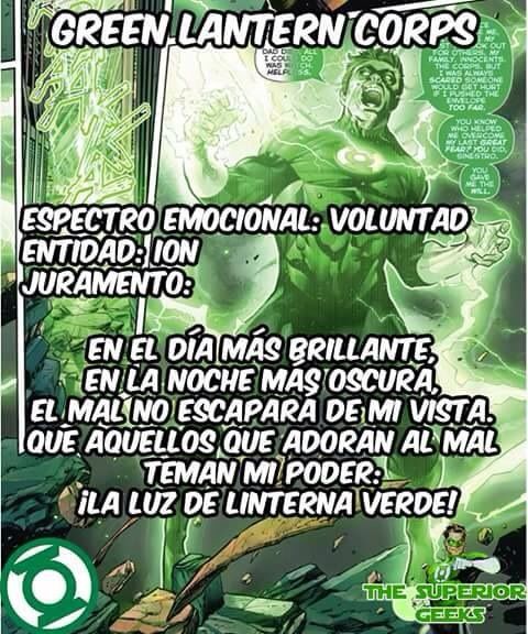 Juramentos de los cuerpos de Linternas Cómics Amino