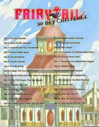 Day 12 Fairy Tail Amino