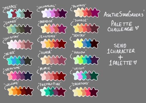 color pallet requests warriors amino