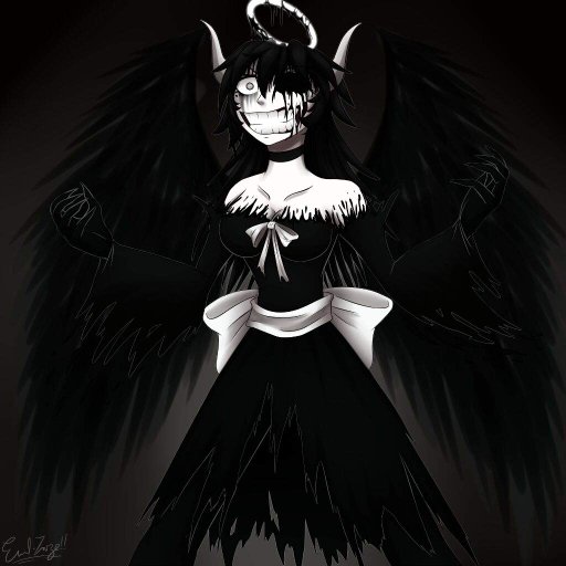 evil alice angel plush