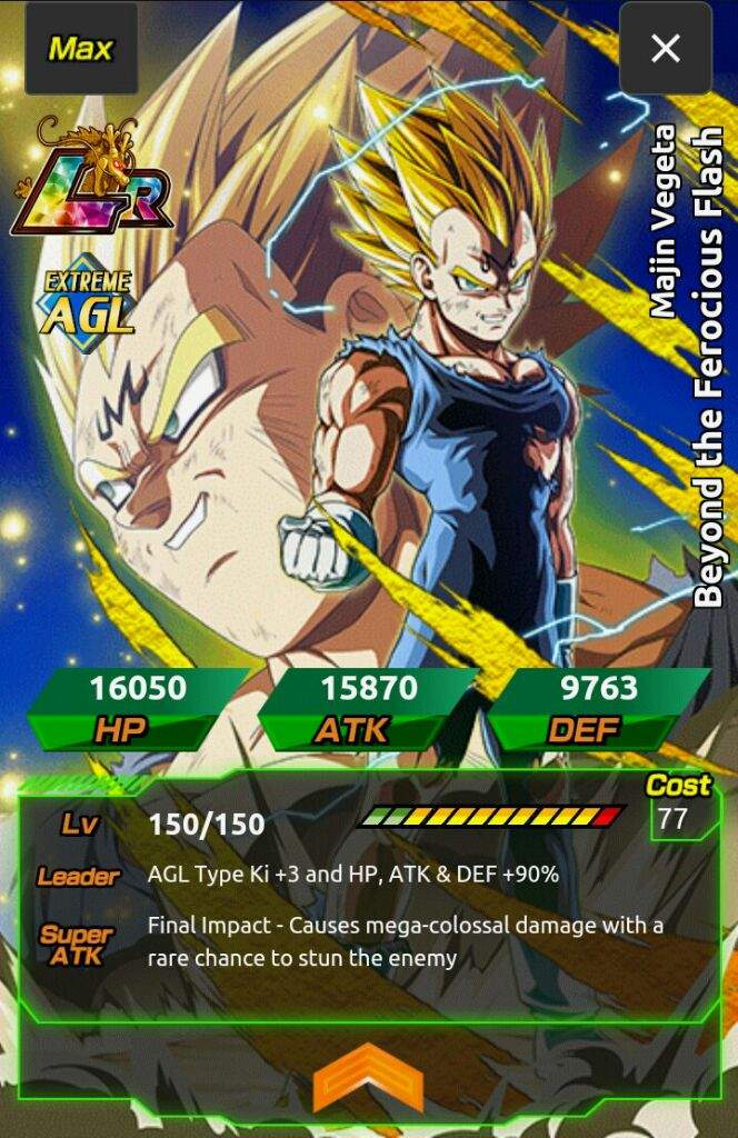 Majin Vegeta Lr Dokkan Blog Amino