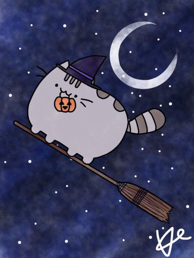 pusheen witch