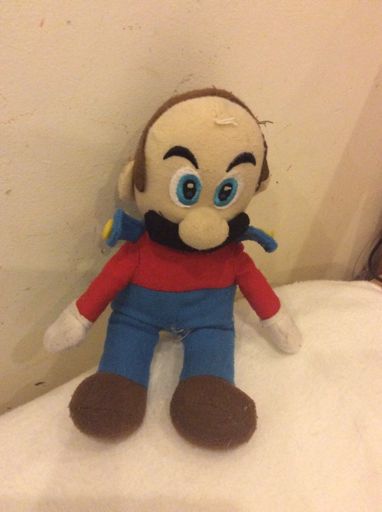 mario plush removable hat