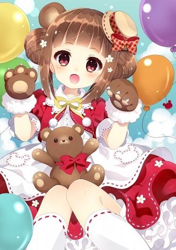 cute anime teddy bear